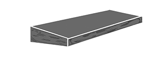 Bevel granite lawn markers