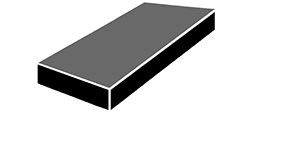 Flat granite lawn marker